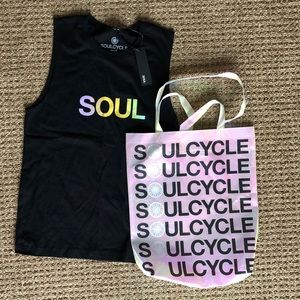 NWT Soul Cycle Tank and Mermaid Shopping Bag